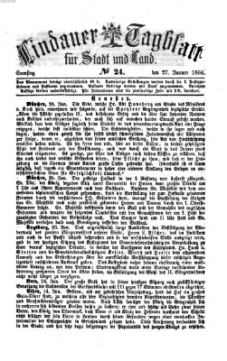 Lindauer Tagblatt für Stadt und Land Sonntag 28. Januar 1866