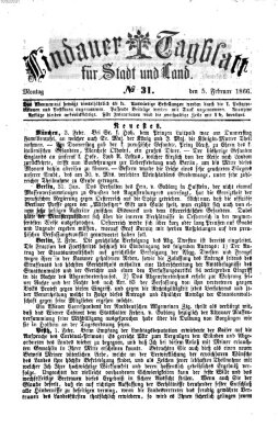 Lindauer Tagblatt für Stadt und Land Montag 5. Februar 1866