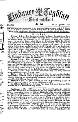 Lindauer Tagblatt für Stadt und Land Samstag 10. Februar 1866