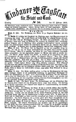 Lindauer Tagblatt für Stadt und Land Dienstag 27. Februar 1866