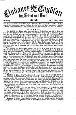 Lindauer Tagblatt für Stadt und Land Mittwoch 7. März 1866