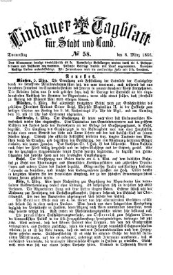 Lindauer Tagblatt für Stadt und Land Donnerstag 8. März 1866