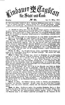 Lindauer Tagblatt für Stadt und Land Dienstag 20. März 1866