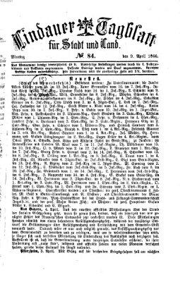 Lindauer Tagblatt für Stadt und Land Montag 9. April 1866