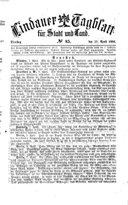 Lindauer Tagblatt für Stadt und Land Dienstag 10. April 1866