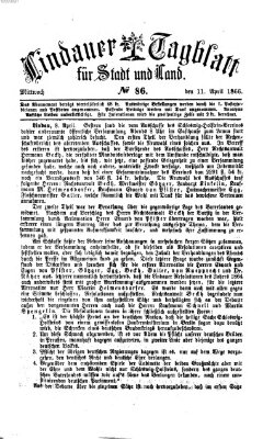 Lindauer Tagblatt für Stadt und Land Mittwoch 11. April 1866