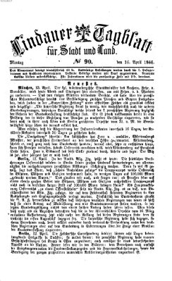 Lindauer Tagblatt für Stadt und Land Montag 16. April 1866