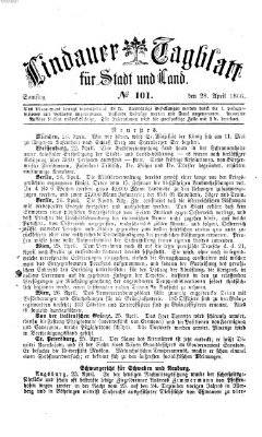 Lindauer Tagblatt für Stadt und Land Samstag 28. April 1866