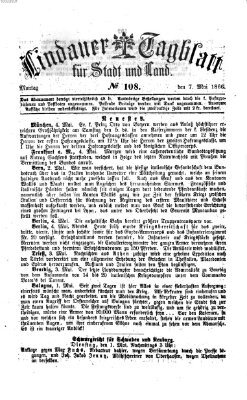 Lindauer Tagblatt für Stadt und Land Montag 7. Mai 1866