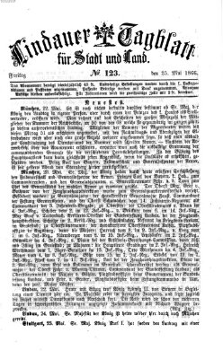 Lindauer Tagblatt für Stadt und Land Freitag 25. Mai 1866