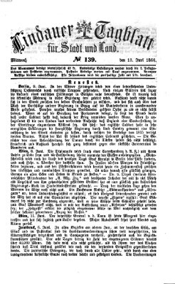 Lindauer Tagblatt für Stadt und Land Mittwoch 13. Juni 1866