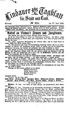 Lindauer Tagblatt für Stadt und Land Mittwoch 27. Juni 1866