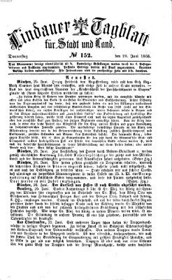 Lindauer Tagblatt für Stadt und Land Donnerstag 28. Juni 1866