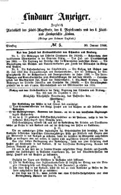 Lindauer Tagblatt für Stadt und Land Dienstag 30. Januar 1866