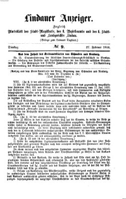 Lindauer Tagblatt für Stadt und Land Dienstag 27. Februar 1866