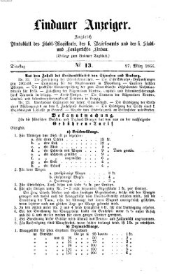 Lindauer Tagblatt für Stadt und Land Dienstag 27. März 1866