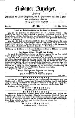 Lindauer Tagblatt für Stadt und Land Dienstag 29. Mai 1866