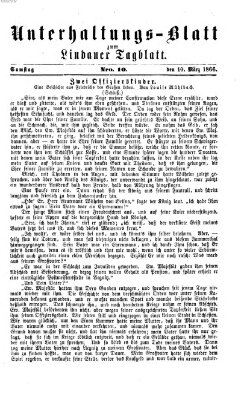 Lindauer Tagblatt für Stadt und Land. Unterhaltungs-Blatt zum Lindauer Tagblatt (Lindauer Tagblatt für Stadt und Land) Samstag 10. März 1866