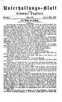 Lindauer Tagblatt für Stadt und Land. Unterhaltungs-Blatt zum Lindauer Tagblatt (Lindauer Tagblatt für Stadt und Land) Samstag 31. März 1866