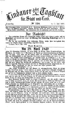 Lindauer Tagblatt für Stadt und Land Donnerstag 5. Juli 1866