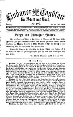 Lindauer Tagblatt für Stadt und Land Samstag 28. Juli 1866