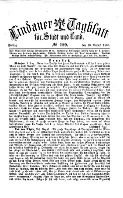 Lindauer Tagblatt für Stadt und Land Freitag 10. August 1866