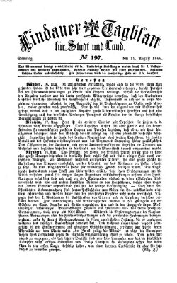 Lindauer Tagblatt für Stadt und Land Sonntag 19. August 1866