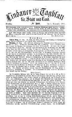 Lindauer Tagblatt für Stadt und Land Samstag 1. September 1866