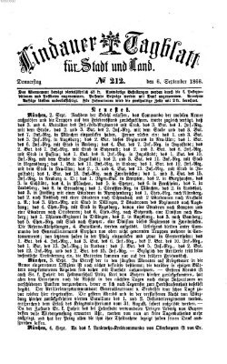 Lindauer Tagblatt für Stadt und Land Donnerstag 6. September 1866