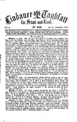 Lindauer Tagblatt für Stadt und Land Freitag 14. September 1866