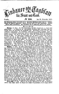 Lindauer Tagblatt für Stadt und Land Samstag 22. September 1866