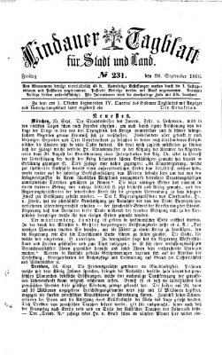 Lindauer Tagblatt für Stadt und Land Freitag 28. September 1866