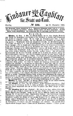 Lindauer Tagblatt für Stadt und Land Samstag 29. September 1866