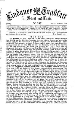 Lindauer Tagblatt für Stadt und Land Freitag 5. Oktober 1866