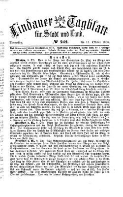 Lindauer Tagblatt für Stadt und Land Donnerstag 11. Oktober 1866