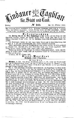 Lindauer Tagblatt für Stadt und Land Freitag 12. Oktober 1866