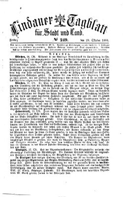 Lindauer Tagblatt für Stadt und Land Freitag 19. Oktober 1866