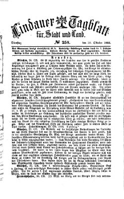 Lindauer Tagblatt für Stadt und Land Dienstag 30. Oktober 1866