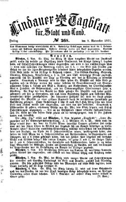 Lindauer Tagblatt für Stadt und Land Freitag 9. November 1866