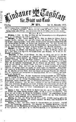 Lindauer Tagblatt für Stadt und Land Dienstag 13. November 1866