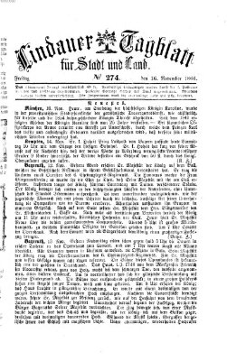 Lindauer Tagblatt für Stadt und Land Freitag 16. November 1866