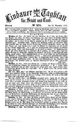 Lindauer Tagblatt für Stadt und Land Mittwoch 21. November 1866