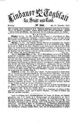 Lindauer Tagblatt für Stadt und Land Sonntag 16. Dezember 1866