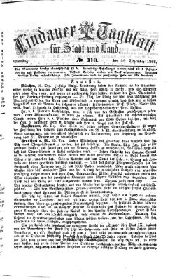 Lindauer Tagblatt für Stadt und Land Samstag 29. Dezember 1866