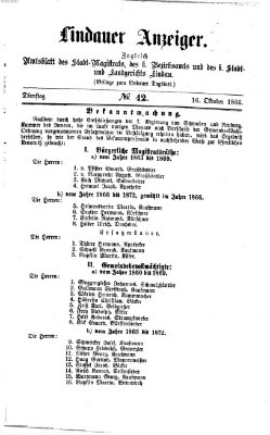 Lindauer Tagblatt für Stadt und Land Dienstag 16. Oktober 1866