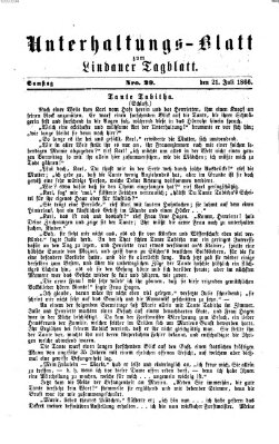 Lindauer Tagblatt für Stadt und Land. Unterhaltungs-Blatt zum Lindauer Tagblatt (Lindauer Tagblatt für Stadt und Land) Samstag 21. Juli 1866