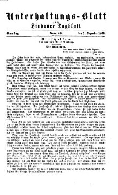 Lindauer Tagblatt für Stadt und Land. Unterhaltungs-Blatt zum Lindauer Tagblatt (Lindauer Tagblatt für Stadt und Land) Samstag 1. Dezember 1866