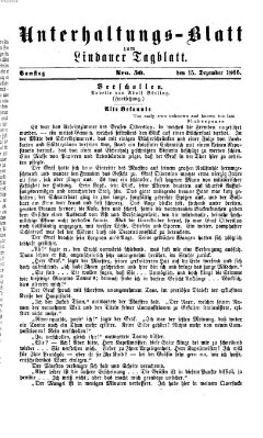 Lindauer Tagblatt für Stadt und Land. Unterhaltungs-Blatt zum Lindauer Tagblatt (Lindauer Tagblatt für Stadt und Land) Samstag 15. Dezember 1866