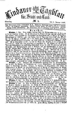 Lindauer Tagblatt für Stadt und Land Samstag 5. Januar 1867