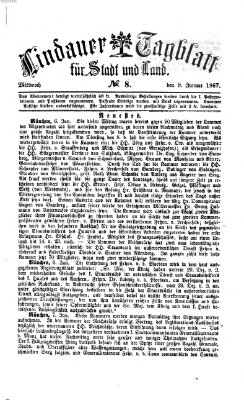 Lindauer Tagblatt für Stadt und Land Mittwoch 9. Januar 1867